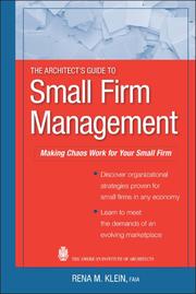 Architect's Essentials of Small Firm Management