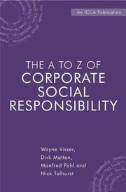 The A to Z of Corporate Social Responsibility - Cover