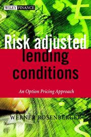 Risk-Adjusted Lending Conditions - Cover