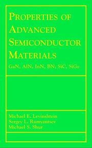 Properties of Advanced Semiconductor Materials - Cover