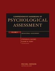 Comprehensive Handbook of Psychological Assessment 3