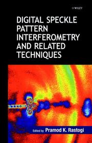 Digital Speckle Pattern Interferometry & Related Techniques - Cover