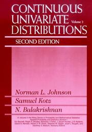 Continuous Univariate Distributions