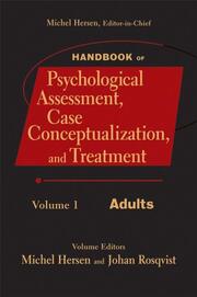 Handbook of Psychological Assessment, Case Conceptualization and Treatment 1