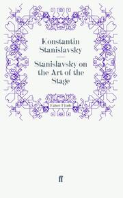 Stanislavsky on the Art of the Stage - Cover