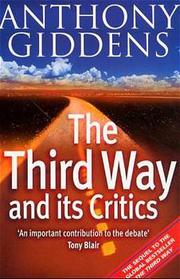 The Third Way and its Critics - Cover