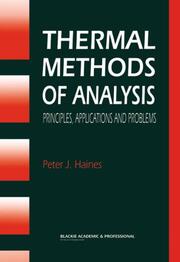 Thermal Methods of Analysis - Cover
