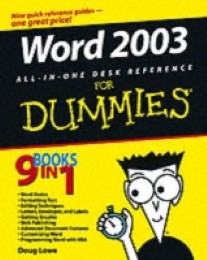 Word 2003 All-in-One Desk Reference For Dummies