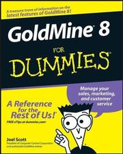 GoldMine 8 for Dummies