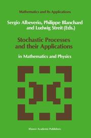 Stochastic Processes and Their Applications - Cover