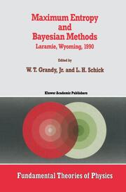 Maximum Entropy and Bayesian Methods - Cover