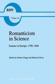Romanticism in Science - Cover