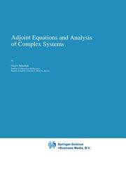 Adjoint Equations and Analysis of Complex Systems - Cover