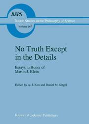 No Truth Except in the Details - Cover