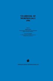 Yearbook of Morphology 1994