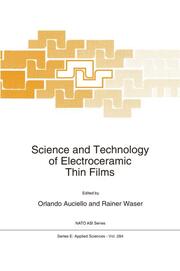 Science and Technology of Electroceramic Thin Films - Cover
