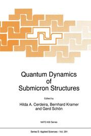 Quantum Dynamics of Submicron Structures - Cover
