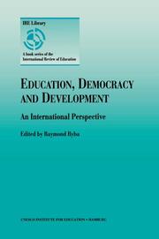 Education, Democracy and Development - Cover