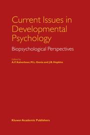 Current Issues in Developmental Psychology - Cover