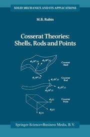Cosserat Theories: Shells, Rods and Points - Cover