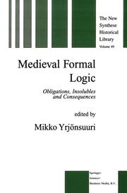 Medieval Formal Logic - Cover