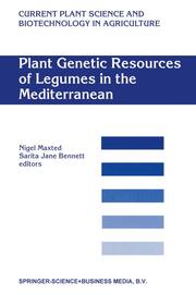 Plant Genetic Resources of Legumes in the Mediterranean - Cover