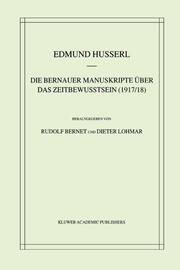 Die 'Bernauer Manuskripte' über das Zeitbewußtsein (1917/18) - Cover