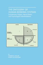 The Ontogeny of Human Bonding Systems - Cover