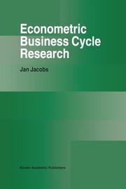 Econometric Business Cycle Research - Cover