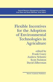 Flexible Incentives for the Adoption of Environmental Technologies in Agriculture - Cover