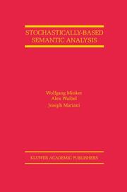 Stochastically-Based Semantic Analysis - Cover