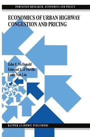 Economics of Urban Highway Congestion and Pricing - Cover