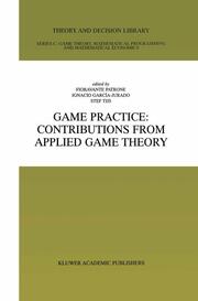 Game Practice: Contributions from Applied Game Theory - Cover