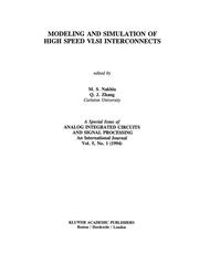 Modeling and Simulation of High Speed VLSI Interconnects