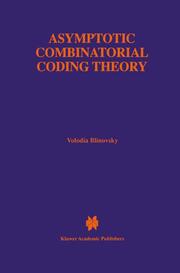 Asymptotic Combinatorial Coding Theory - Cover