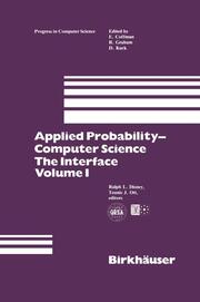Applied Probability-Computer Science: The Interface 1