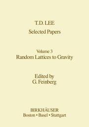 Selected Papers Volume 3: Random Lattices to Gravity