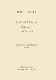 Raoul Bott: Collected Papers - Cover
