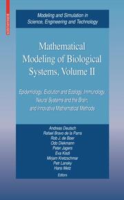 Mathematical Modeling of Biological Systems II
