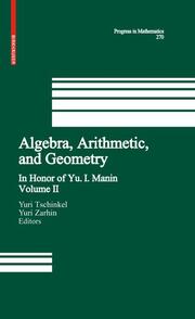 Algebra, Arithmetic and Geometry 2