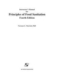 Instructor's Manual for Principles of Food Sanitation