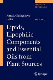 Lipids, Lipophilic Components and Essential Oils from Plant Sources - Cover