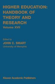 Higher Education: Handbook of Theory and Research XVII