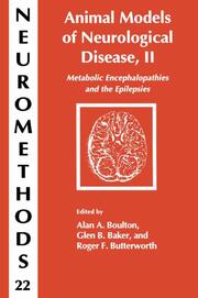 Animal Models of Neurological Disease - Cover