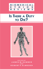 Is There a Duty to Die? - Cover