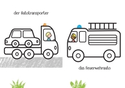 Kleine Kreativ-Werkstatt - Ganz einfach ausmalen: Lastwagen - Illustrationen 1