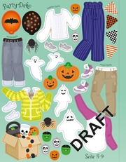 Mein Anziehpuppen-Stickerbuch: Halloween - Illustrationen 2