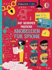 Usborne Minis: Auf geheimer Mission! Knobeleien für Spione - Cover