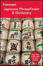 Frommer's Japanese PhraseFinder & Dictionary