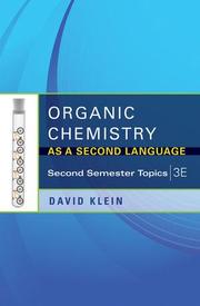 Organic Chemistry As a Second Language - Cover